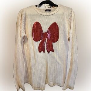 HEIMISH USA Cream Textured Sweater